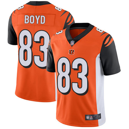 Men's Cincinnati Bengals #83 Tyler Boyd  2020 Orange Vapor Untouchable Limited Stitched NFL Jersey